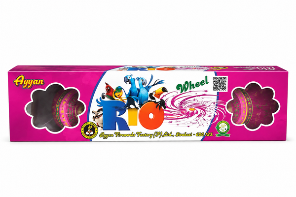 Rio Wheel (5 Pcs) Purple & Orange
